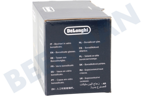 DeLonghi Cafetera automática DLSC320 Juego de vasos de café