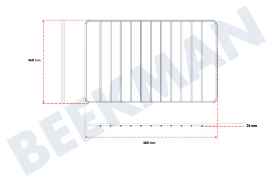 Grundig Horno-Microondas 240440219 Rejilla del horno