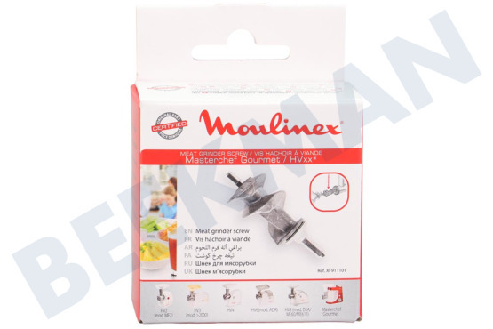Moulinex XF911101 Barrena Tornillo sin fin metálico resistente al desgaste