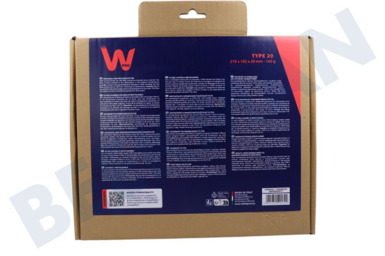 Scholtes Campana extractora CFW020/1 Filtro Carbono 220x180x20mm
