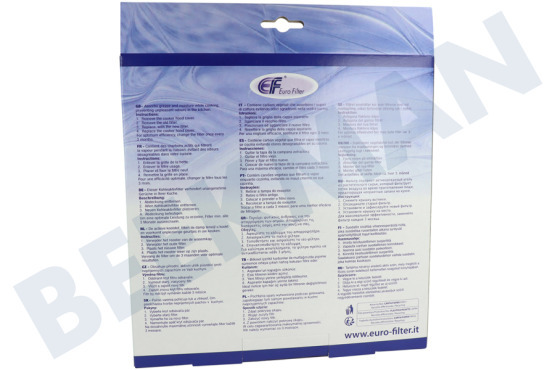 Atag Campana extractora Filtro Carbono 205x43x213mm