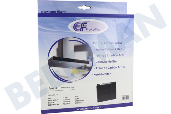 Ignis Campana extractora Filtro Carbono 225x210x30mm