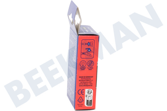 Whirlpool Horno-Microondas LFO136 Lámpara Lámpara de horno 25 Watt, E14 T25