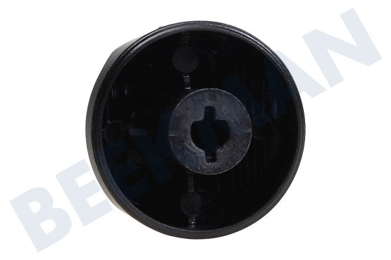 Zanussi Placa Botón Pomo de gas, negro