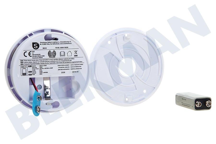 Smartwares RM149 Detector de humo con sensor óptico