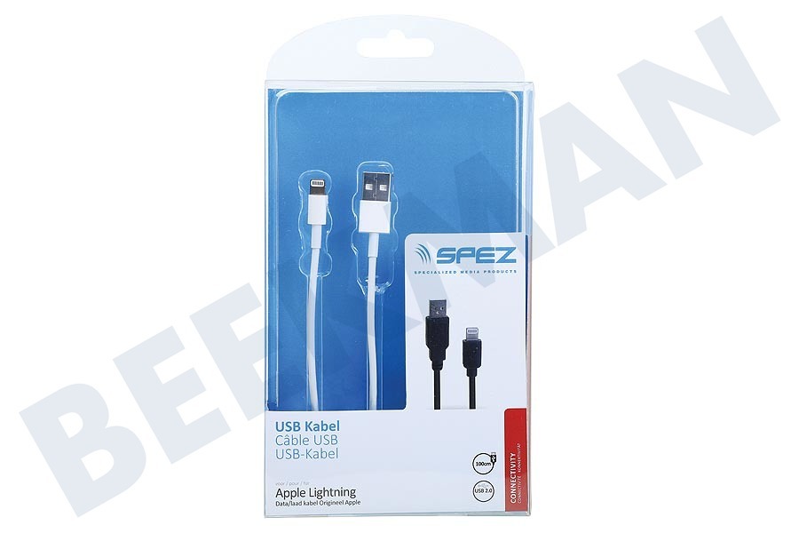 Varta Cable USB Apple Lightning 100cm Blanco