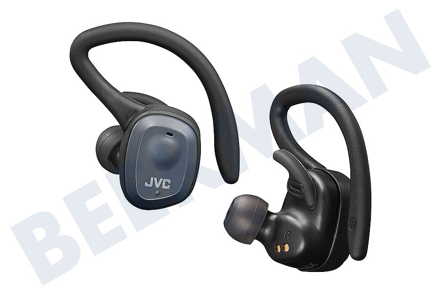 JVC HA-ET45T-BU Auriculares inalámbricos deportivos de doble soporte negro
