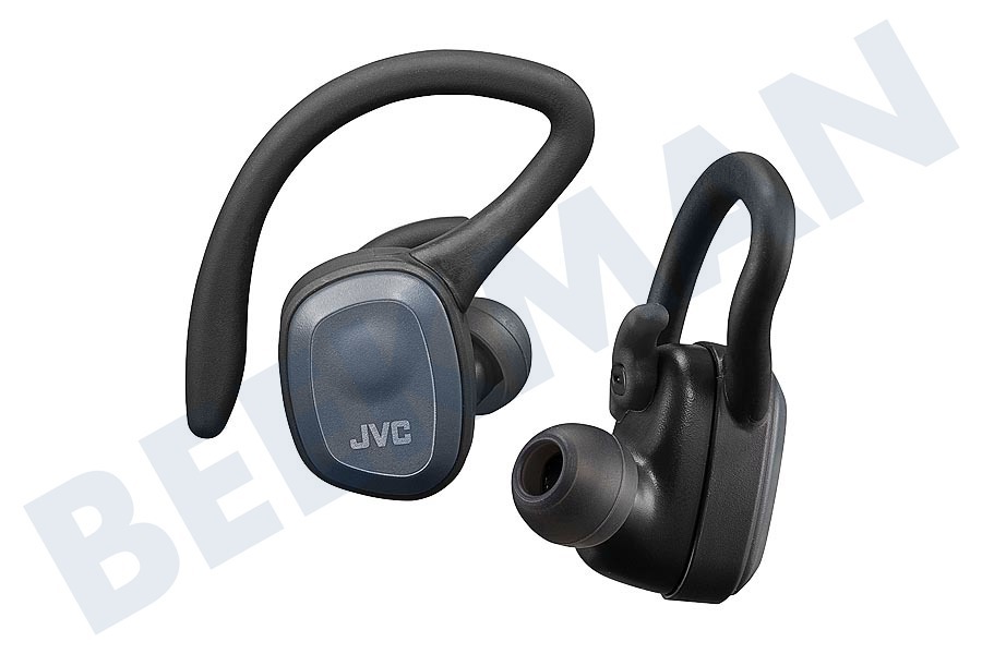 JVC HA-ET45T-BU Auriculares inalámbricos deportivos de doble soporte negro