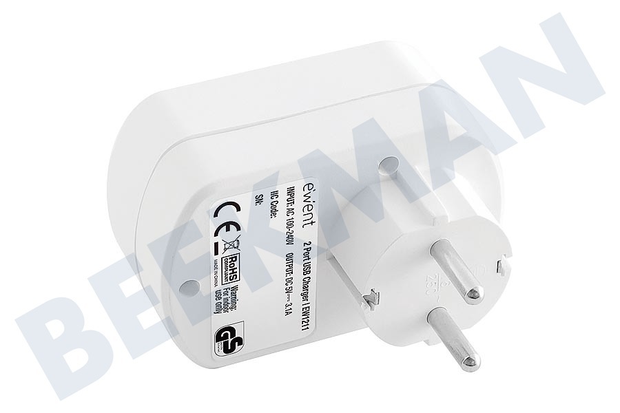 Ewent EWENT de 2 puertos USB cargador