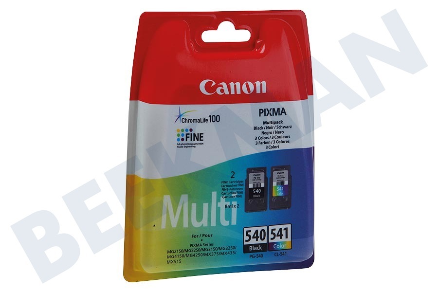 Canon Cartucho de tinta PG 540 Negro 541 CL color Multipack