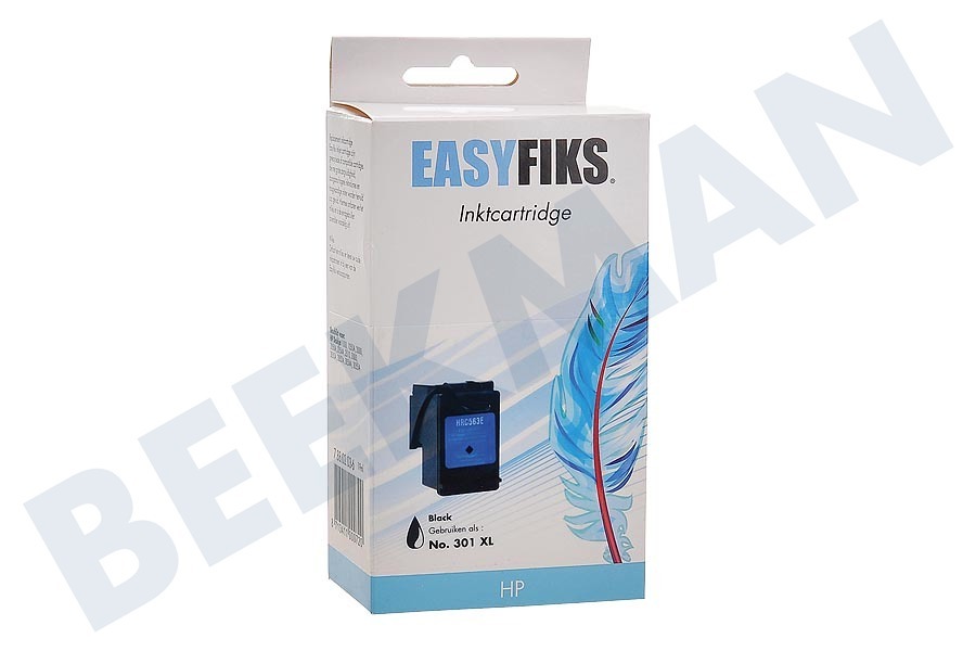 Easyfiks Impresora HP Cartucho de tinta No. 301 XL Negro