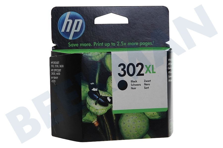 HP Hewlett-Packard F6U68AE HP 302XL Negro
