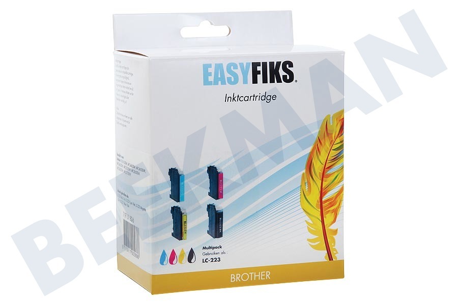 Easyfiks LC-223 Multipack Cartucho de tinta LC-223 Multipack BK / C / M / Y
