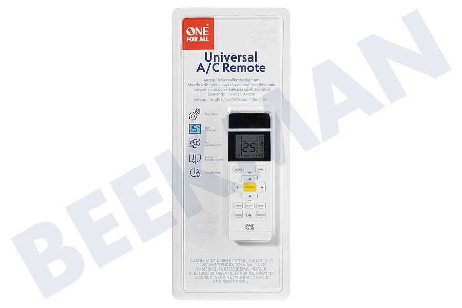 One For All URC 1035 Control remoto universal de aire acondicionado