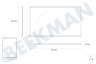 Siemens Refrigerador Tabla de estante Con listón 470x302mm