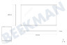 V-zug Refrigerador Tabla de estante 473x285x4mm con ranura