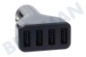 Digipower Cargador USB 12 Voltios, 4.8A / 5 Voltios 4 puertos negro