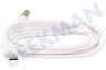 Grab 'n Go Cable USB USB Tipo C macho a USB Tipo A macho, Blanco 1 metro