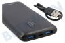 Musthavz MHPWRPD10A004BLK Batería externa Musthavz Power Delivery de 20 vatios y 10 000 mAh
