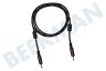 Masterfiks Jack Cable 2 x 3,5 mm estéreo 1,5 m masculino, Dorado