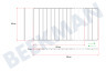 Philips/Whirlpool Horno-Microondas ACC011 rejilla del horno regulable en acero al cromo