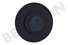 Pitsos Cocina 616099, 00616099 Tapa del quemador Negro, Esmalte, 70mm
