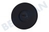 Constructa Cocina 00615302 Tapa del quemador Negro, Mate, 45mm