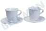 DeLonghi Cafetera automática DLSC309 Tazas de porcelana para capuchino