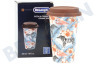 DeLonghi Cafetera automática DLSC067 Termo taza Taza de cerámica con doble pared.