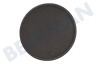 Smeg Cocina Tapa del quemador esmalte negro grande