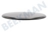Smeg Cocina Tapa del quemador esmalte negro grande