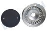 Dometic Placa Cáliz del quemador Placa de quemador 2 agujeros, esmaltada, D=75mm