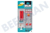 Bison 6305950  Pegamento adecuado para entre otros curado rápido Velocidad -kombi BISON adecuado para entre otros curado rápido