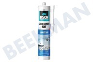 Bison 1491325  Sellador de silicona adecuado para entre otros tubo de pulverización BISON -Plumbing blanco- adecuado para entre otros tubo de pulverización
