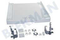 Samsung Lavadora SKK-UDW Kit de apilamiento adecuado para entre otros WW90T986ASH / S2, WW90T986ASE / S2, WW90T936ASH / S2