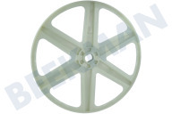 Alternatief DC6600767A  Polea adecuado para entre otros WF70F5E1Q4W, WF80F5E4P4W 6 radios, agujero del eje 22x18mm adecuado para entre otros WF70F5E1Q4W, WF80F5E4P4W