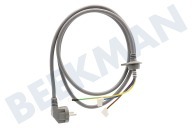 Haier 49052554 Lavadora Cable de alimentación adecuado para entre otros HW80BD1626, CM114680