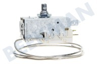 Ranco 134770 Termostato adecuado para entre otros termostato de refrigeración K59-H1346 Capilar de 3 contactos de 600 mm, abrazadera de amperaje de 3x4,8 mm adecuado para entre otros termostato de refrigeración