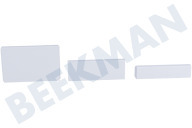 Siemens 10016323  Cubierta adecuado para entre otros KI41RVFE0, KIR41NFF0 Cubierta, 3 piezas adecuado para entre otros KI41RVFE0, KIR41NFF0