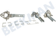 Vorwerk 00268699 Refrigerador Bisagra adecuado para entre otros integrado en los aparatos metal corto, por 3 piezas adecuado para entre otros integrado en los aparatos