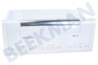 Siemens Refrigerador 703020, 00703020 Bandeja congeladora transparente adecuado para entre otros KI34VA5001, KI34VA5004