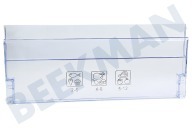 Beko 5906370600 Refrigerador Puerta frigorífico adecuado para entre otros FNE290E, RFNE270 Transparente adecuado para entre otros FNE290E, RFNE270