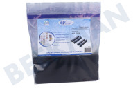 7236280 Filtro adecuado para entre otros KKF-RF Refrigerador Filtro de carbón, 4 piezas adecuado para entre otros KKF-RF