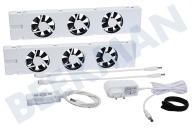 Speedcomfort  131001 Ventilador del radiador Speedcomfort Duo set adecuado para entre otros Radiador de columna