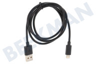 Apple  Cable USB adecuado para Apple entre otros Manzana conector relámpago de 8 pines Rayo de manzana, negro, 100 cm adecuado para entre otros Manzana conector relámpago de 8 pines