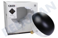 Calex  2101000100 Espejo LED XXL con cabeza de adoquín, negro, 6 vatios, E27 adecuado para entre otros E27 6 vatios, 360Lm 1800K regulable