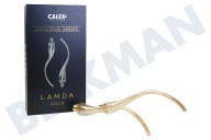 Calex  425980 Lámpara Calex Lamda Led 4W E27 oro regulable (2 piezas) adecuado para entre otros E27, 4W, 140 lúmenes, 2100K, regulable
