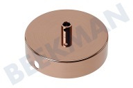 Calex  940022 Techo de metal Calex placa 100 mm cobre 1 agujero adecuado para entre otros 100mm, 1 agujero