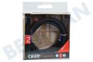 Calex 940212 Calex  Cable Enrollado Textil Negro 1,5m adecuado para entre otros Max. 250V-60W