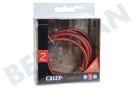 Calex 940224 Calex Envuelto Textile  Cable Metálico Marrón 1,5m adecuado para entre otros Max. 250V-60W